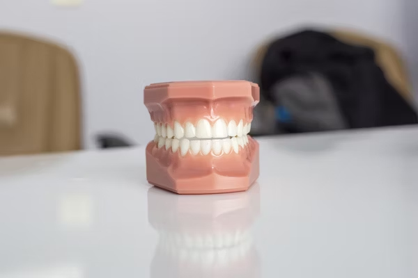a dental model on top of a table