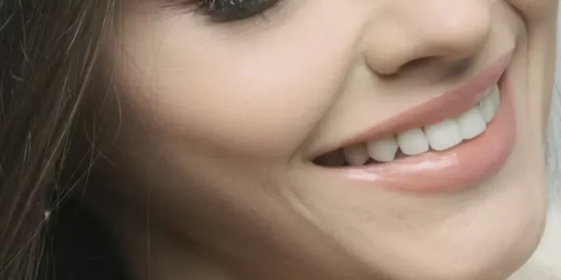 close-up shot of a woman with beautiful smile
